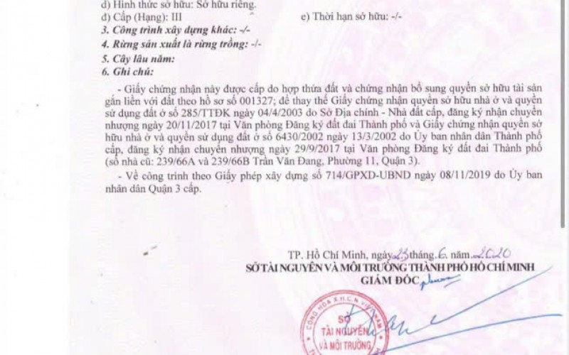 Bán nhà 1039 Hoàng Sa, Phường Nhiêu Lộc, Quận 3